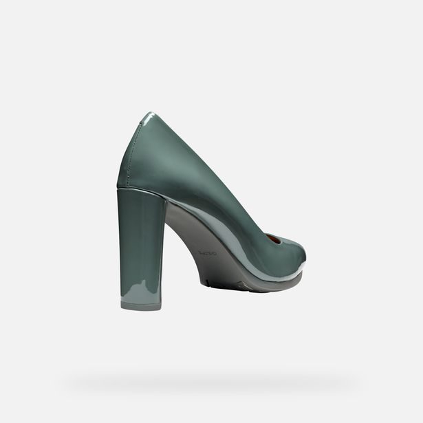 Světle zelené dámské lodičky Geox Walk Pleasure 90