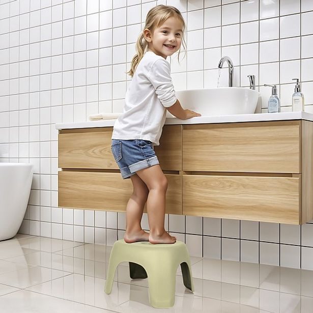 DOLU Protiskluzová stolička, světle zelená, 28,5x21x25 cm