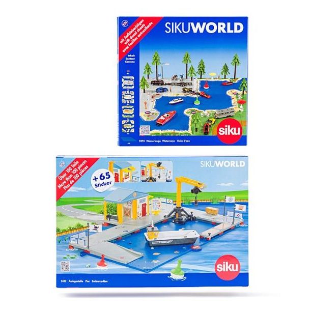 SIKU World - nakládací přístav s molem a vodní plochou