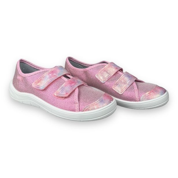 Dětské tenisky Befado třpytivě růžové