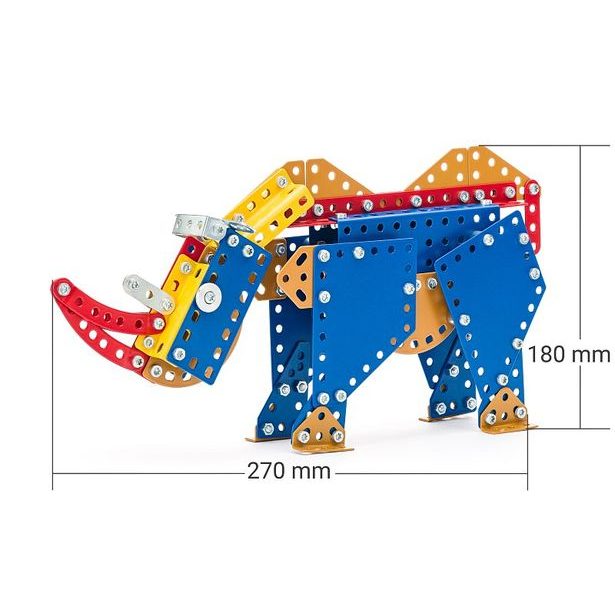 MERKUR - Stavebnice Merkur - ZOO - Nosorožec, 207 dílků