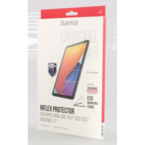Hama Hiflex, nerozbitná ochrana displeje pro Apple iPad Air 10.9" (20/22) / iPad Pro 11", bezp.tř.13