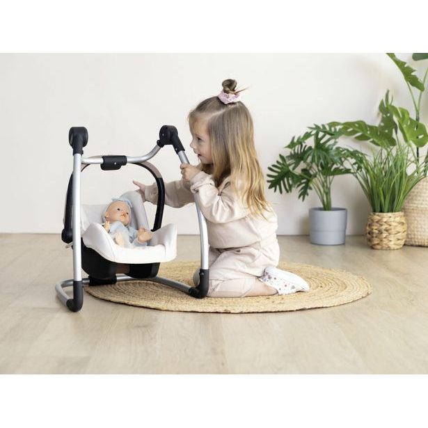 3v1 Autosedačka a židlička MC&Q pro panenky béžová