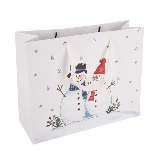Dárková taška SNĚHULÁK 32x12x26 cm