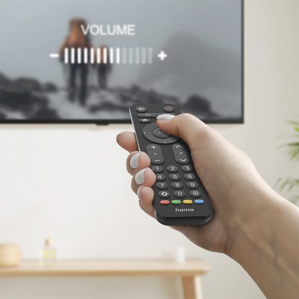 Hama univerzální dálkový ovladač 2v1 Zapper, kompaktní, velká tlačítka