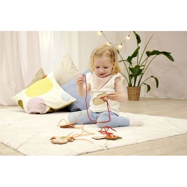 Dřevěná vyšívací hra 15ks, DP12