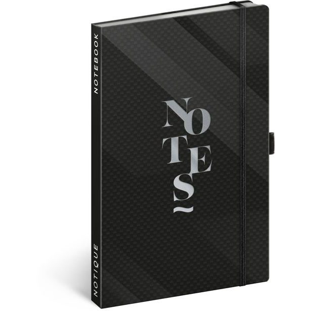 NOTIQUE Notes Elegantní, linkovaný, 13 x 21 cm