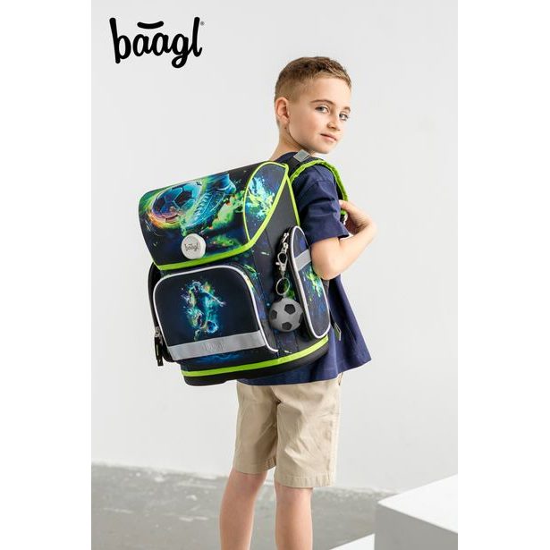 BAAGL SET 5 Ergo Fotbal Hráč: aktovka, penál, sáček, zástěra, peněženka