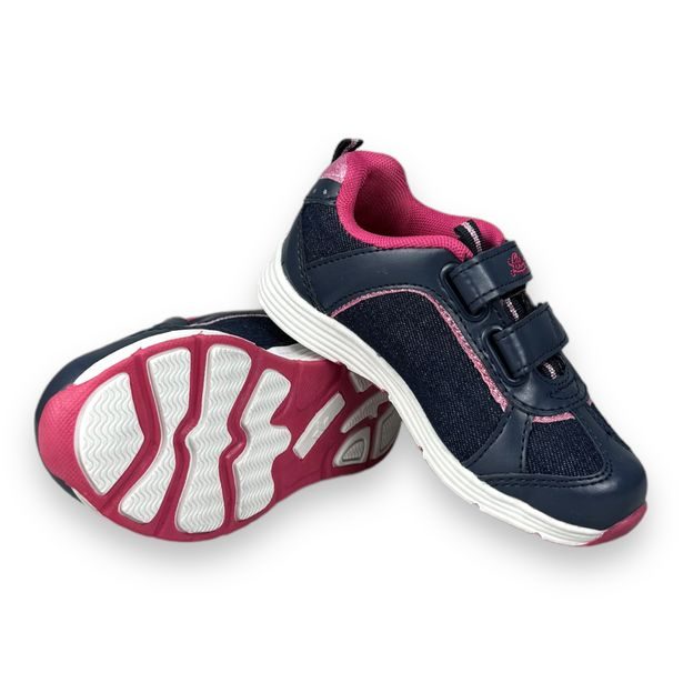 Dětské tenisky s LED blikačkou LICO - Marine/pink