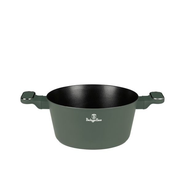 BERLINGERHAUS Kastrol s titanovým povrchem a poklicí 24 cm Matte Green Collection BH-8201