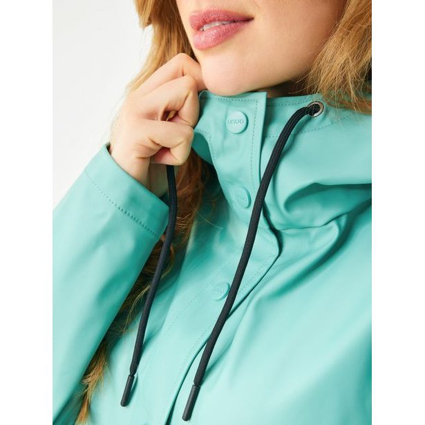 Unuo Dámský nepromokavý kabát bez zateplení, Zelená