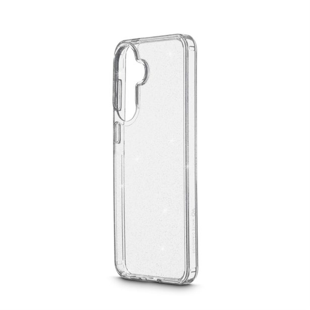 White Diamonds Glitter Case, kryt pro Samsung Galaxy A57 5G, průhledný s třpytkami, nežloutne