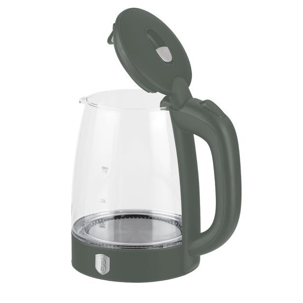 BERLINGERHAUS Rychlovarná konvice skleněná 1,7 L Matte Green Collection BH-9812