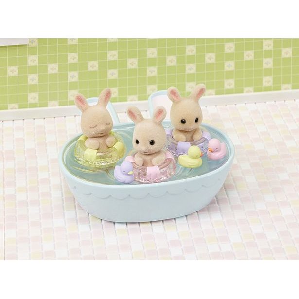 Sylvanian family Koupel trojčat králíčků