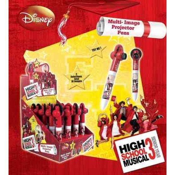 Propiska s promítačkou "High School Musical". Minimální odběr display 20 ks