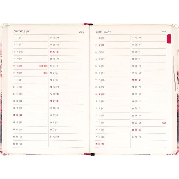 NOTIQUE 18měsíční diář Petito – Japonsko 2026/2027, 11 x 16 cm