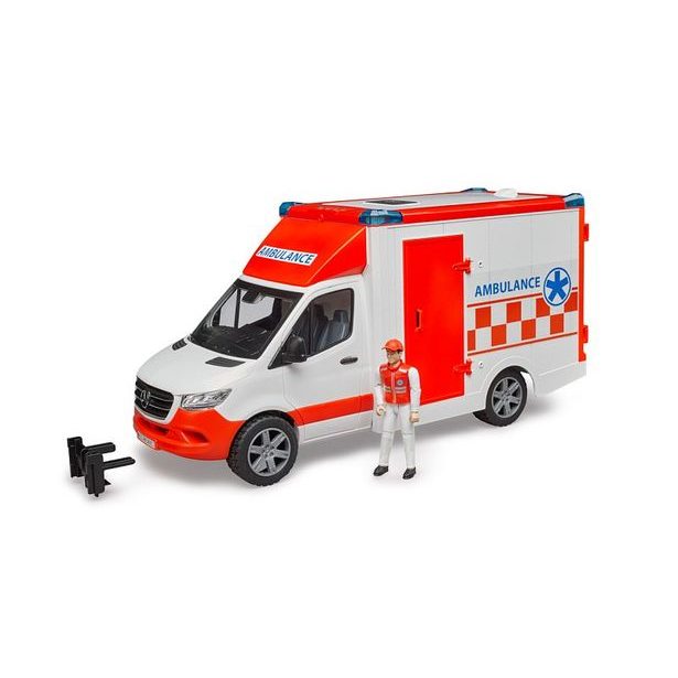 BRUDER Záchranná auta - MB Sprinter ambulance s řidičem