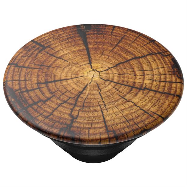 PopSockets PopTop Gen.2, Knotty by Nature, hnědé letokruhy, výměnný vršek