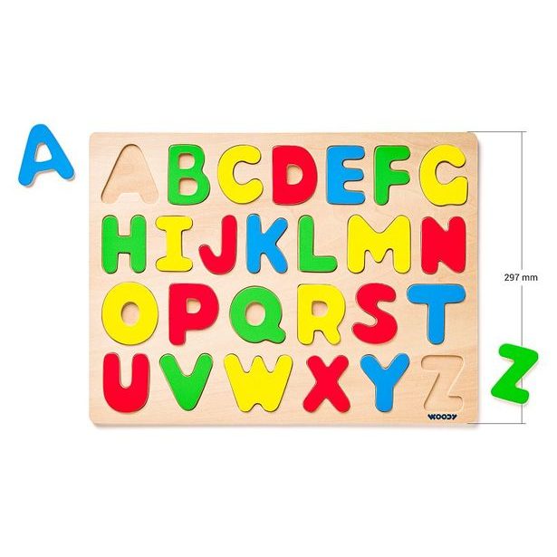 Puzzle na doske "Abeceda"