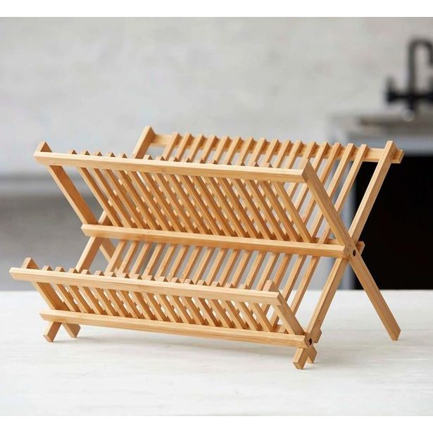 EXCELLENT HOUSEWARE Odkapávač na nádobí bambus KO-784610280