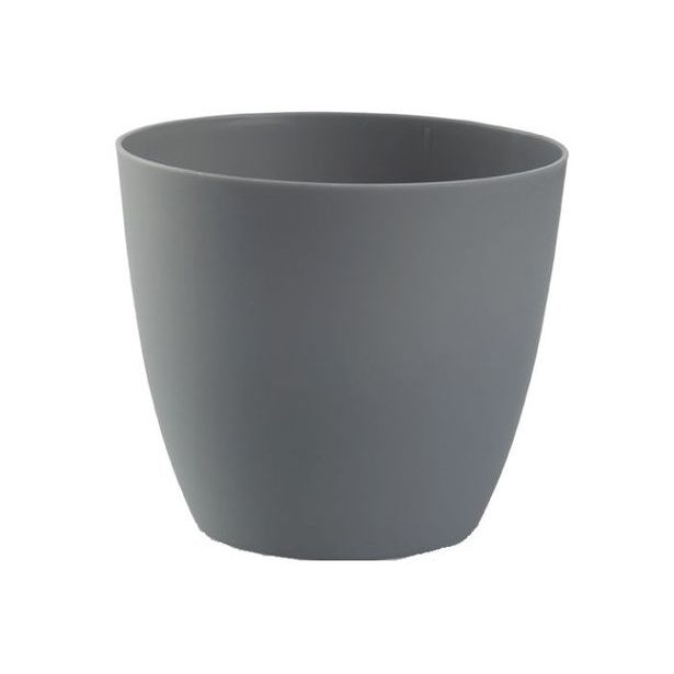 obal d11cm ELLA kamen.šedá, matná, plast