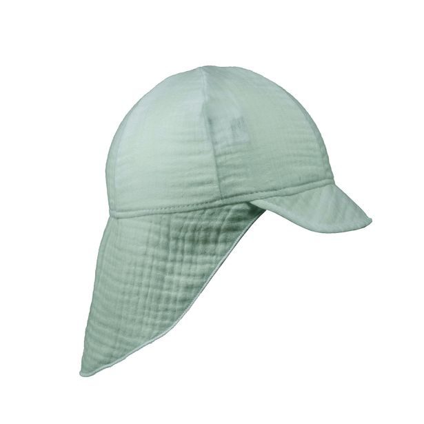 ESITO Dětská kšiltovka s krytím krku mušelín Olive - olivová / XXS