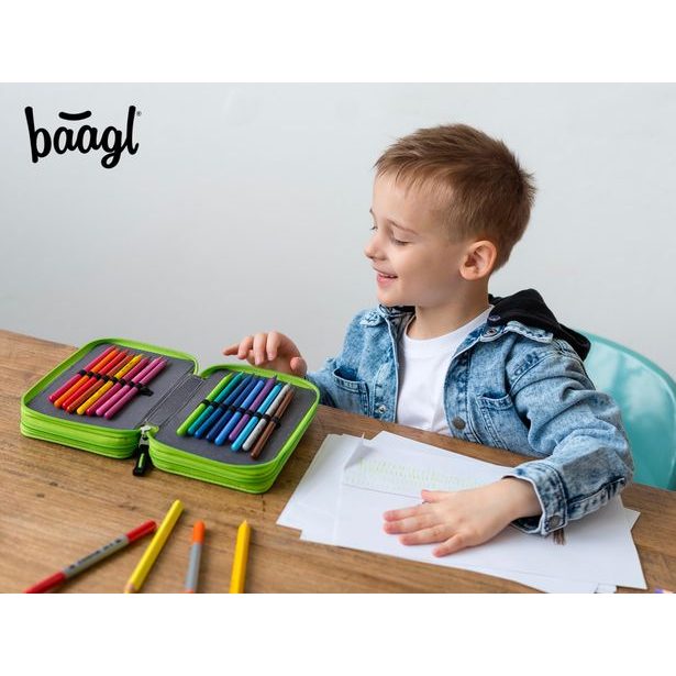 BAAGL Školní penál třípatrový Fotbal Hráč