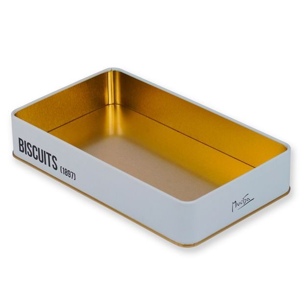 Plechová dóza Alfons Mucha - Ivy, 24 × 14 × 4 cm