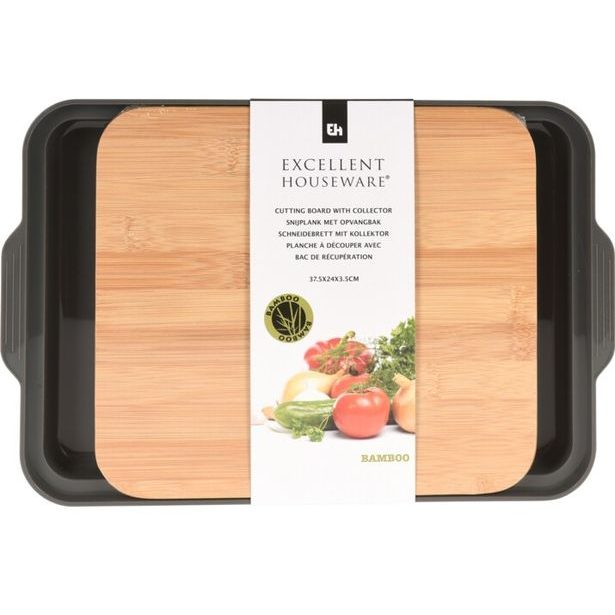 EXCELLENT HOUSEWARE Prkénko krájecí s podnosem KO-101001490