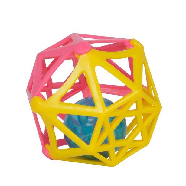 Soft koule s chrastítkem, 4 druhy