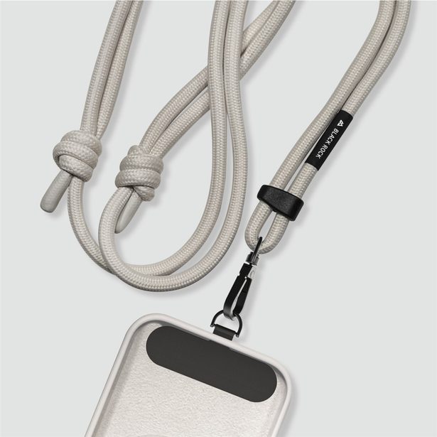 Black Rock Universal Lanyard, šňůrka na mobil, s karabinkou, 30-60 cm, barva Old White
