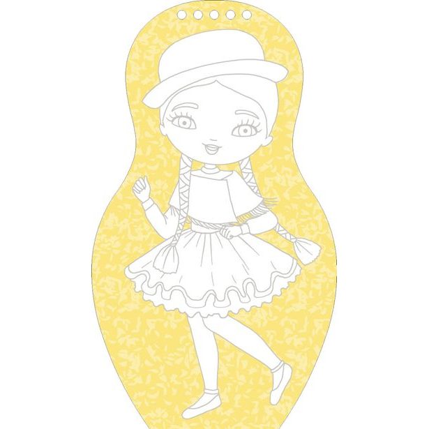 Oblékáme panenky na KARNEVAL – Omalovánky Baagl