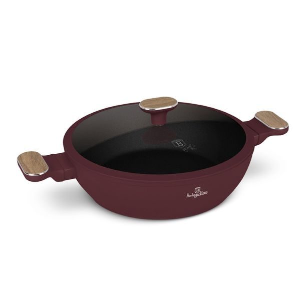 BERLINGERHAUS Pánev hluboká s titanovým povrchem a poklicí 28 cm Leonardo Nordic Collection BH-8299