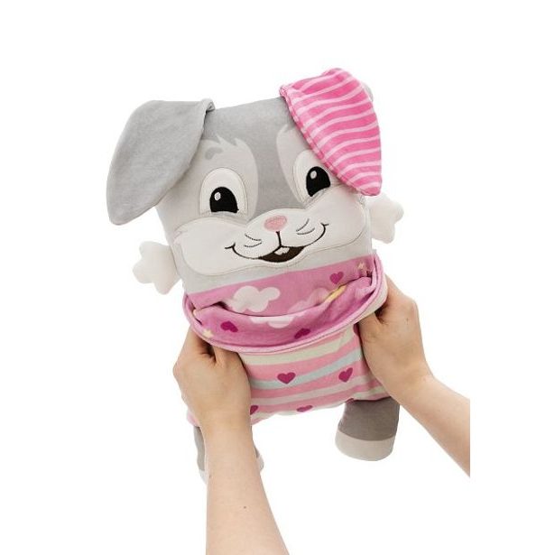 NICI NICI Cosidoos plyš Zajíček oboustranný motiv 30x20cm