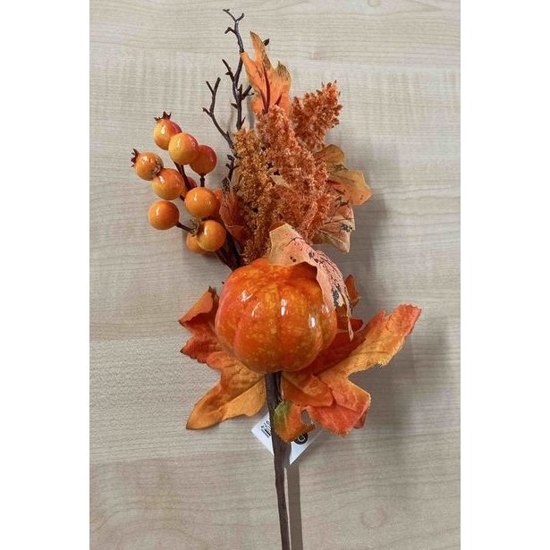 dekorace VĚTEV+BOBULE+DÝNĚ PODZIM, 54x17m, závich, plast