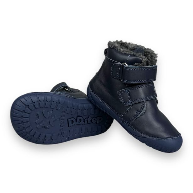 DDstep dětské zimní barefoot boty - Dinosaurus
