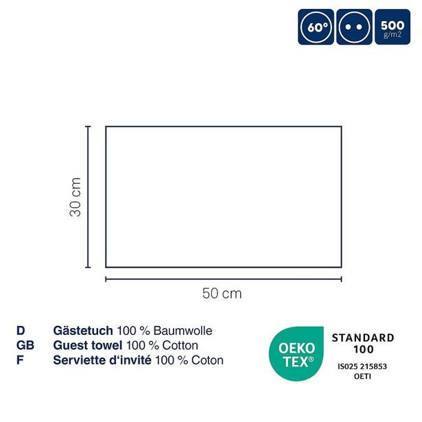 KELA Ručník Leonora 100% bavlna premium offwhite 50,0x100,0cm KL-24602