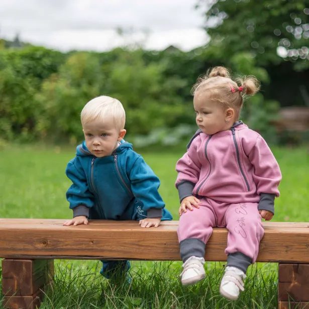 ESITO Teplákový overal rostoucí Warmkeeper Cyclamen pink - 68 - 74 / růžová