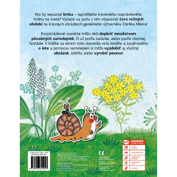 KRTKO a LETO ─ Kniha samolepiek