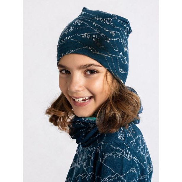 Unuo, Dětský merino nákrčník, Kobaltová, Hory kluk