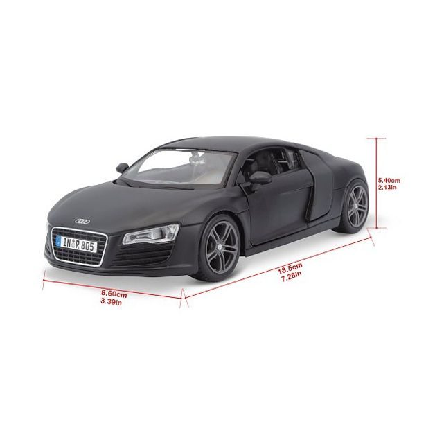Maisto Maisto - Audi R8, matně černá, 1:24