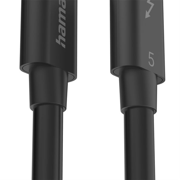 Hama Thunderbolt 5 kabel, USB-C, 1 m, 80 Gb/s, 240 W