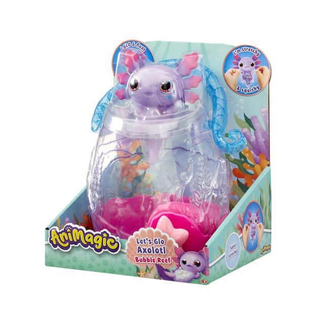 ANIMAGIC Svítící Axalotl v akváriu