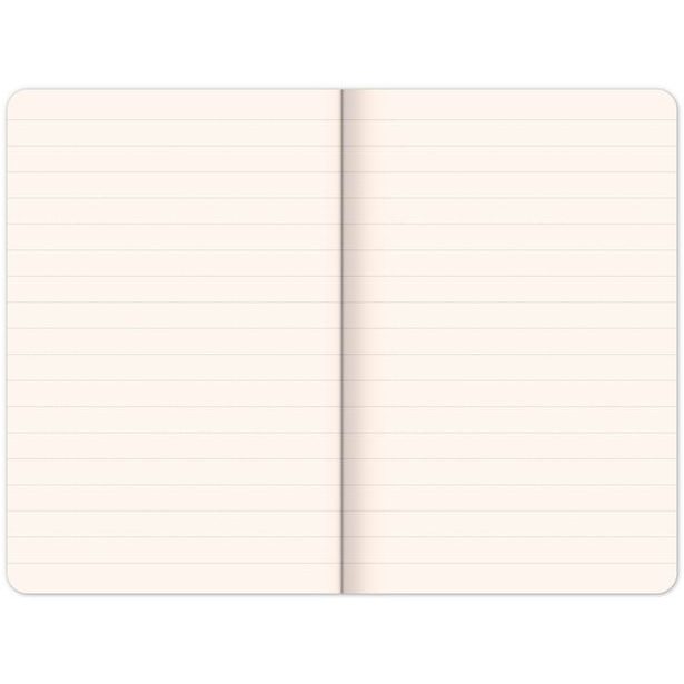 Notes Samet Plameňák, linkovaný, 13 × 21 cm Baagl