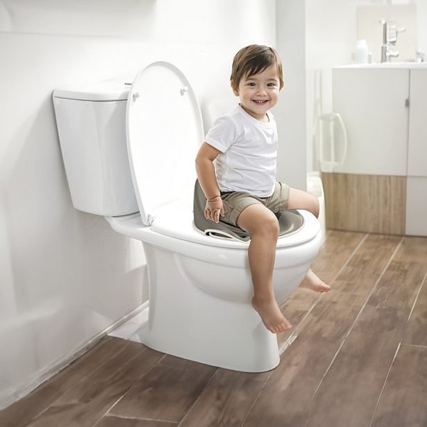 DOLU Protiskluzové sedátko na WC s vysokým opěradlem, šedá, 17x38x34 cm