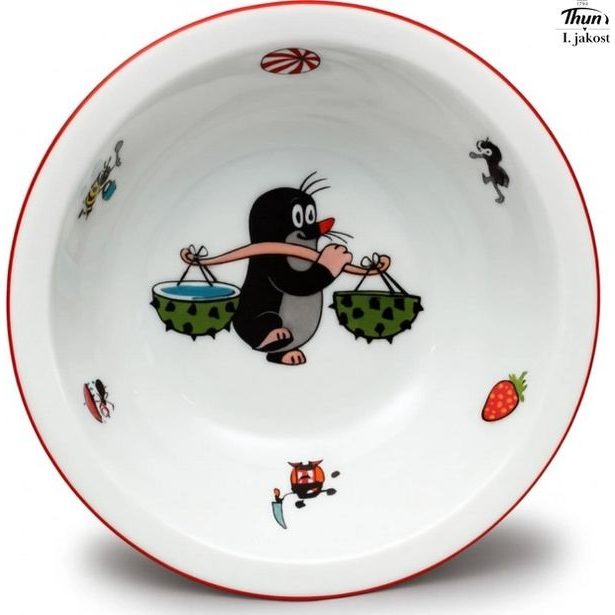 miska d16cm KRTEK a kaštany, 2967700, červ.linka, čes.porcelán