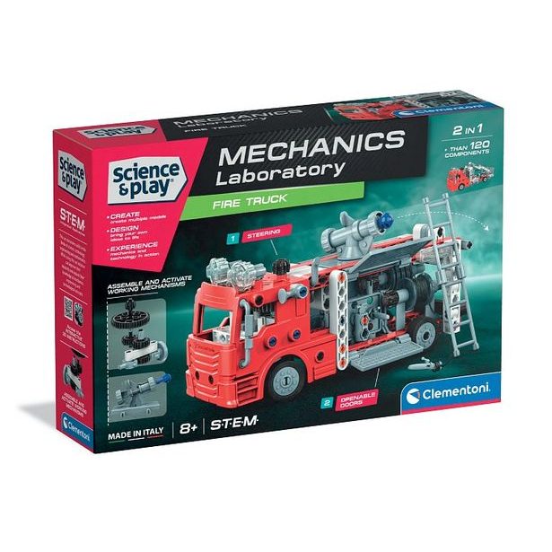 CLEMENTONI Science and Play - Mechanická laboratoř - Hasičské auto