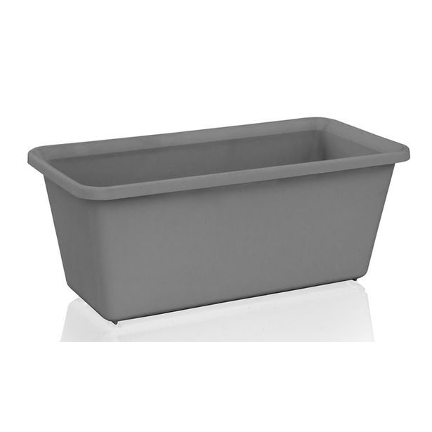 truhlík 20cm kamenná šedá, plast