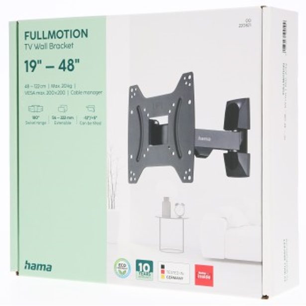 Hama nástěnný držák TV, 200x200, pohyblivý (1 rameno)