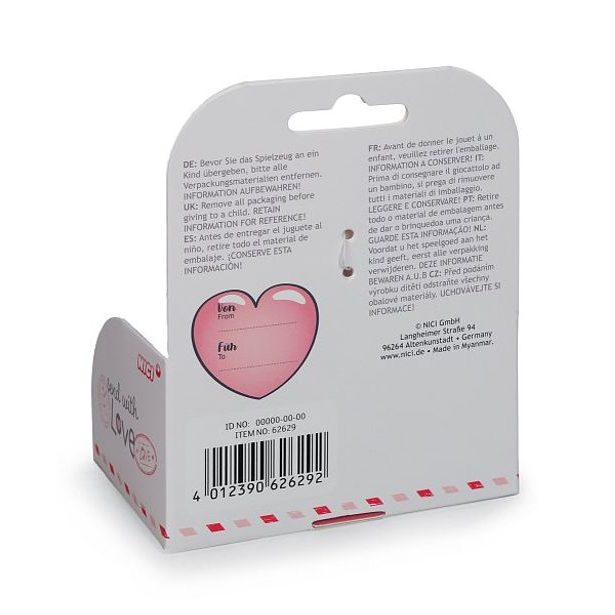 NICI NICI plyš Panda Love 12cm, v dárkové krabičce